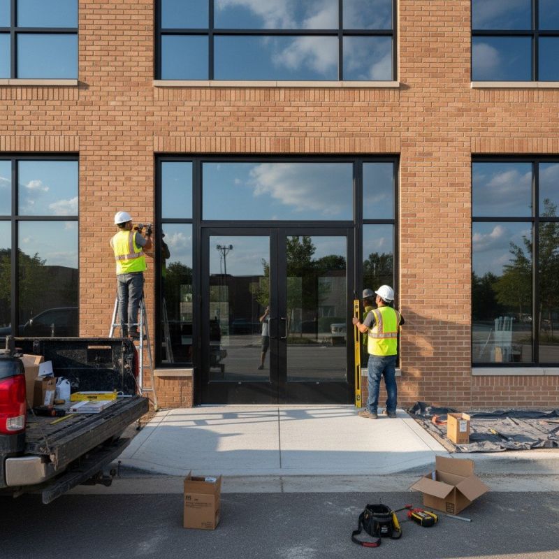 Business Door Installation detail