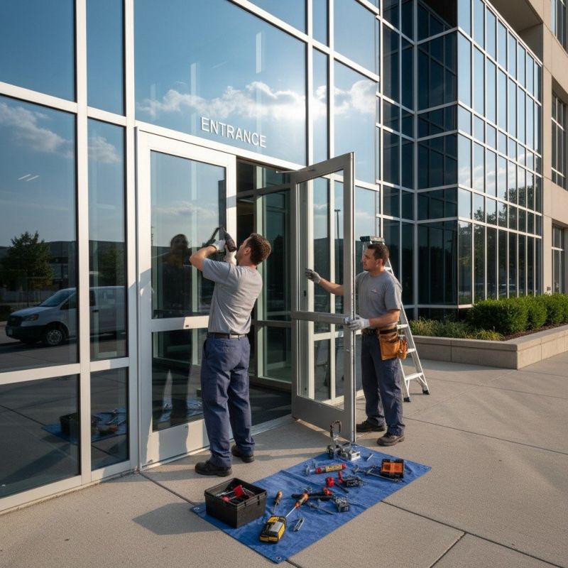 Commercial Door Repair detail